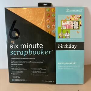 6 Six Minute Scrapbooker Birthday Kit 82 Parts Autumn Leaves Creativity Inc NEW